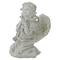 6.75" Praying Angel with Cross Outdoor Garden Statue
